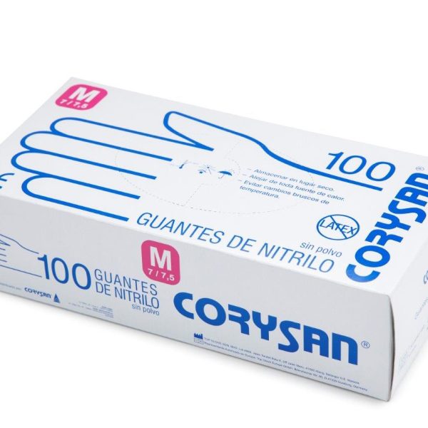 GUANTES DE NITRILO PARA EXPLORACION CORYSAN AMBI T- MED 100 U