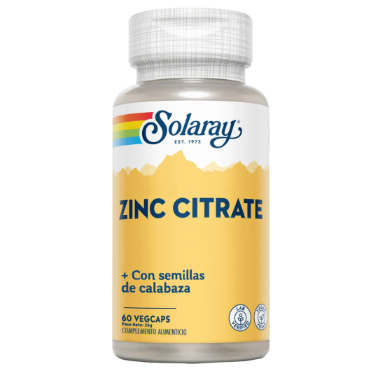 SOLARAY CITRATO ZINC 60CAP